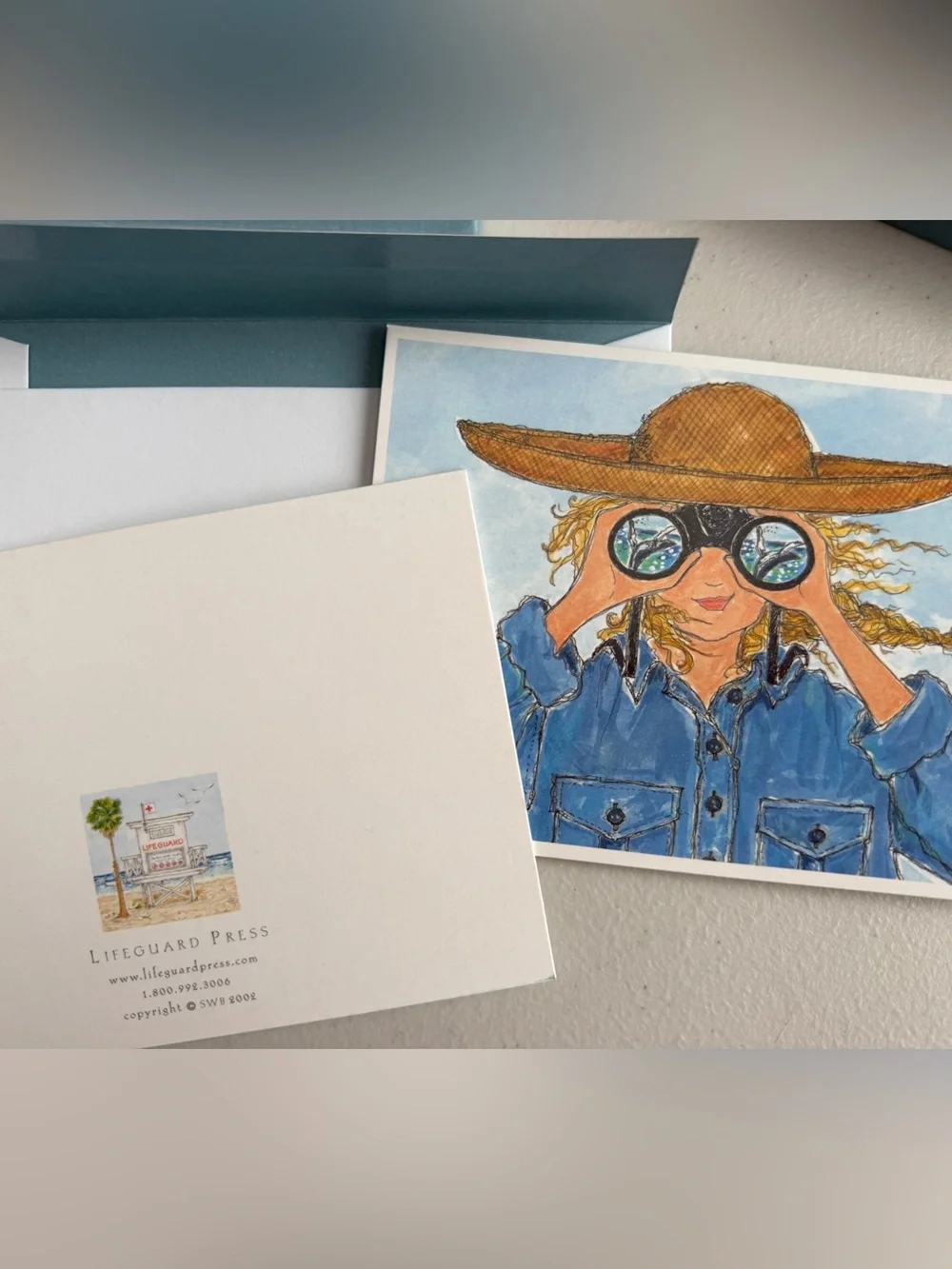 🩵💛🌊SUSAN WALLACE BARNES Artist Blank Cards NWT